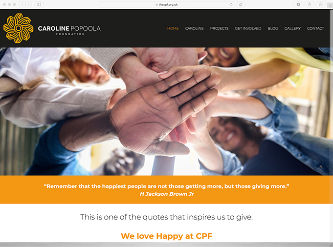Web site for Caroline Popoola Foundation